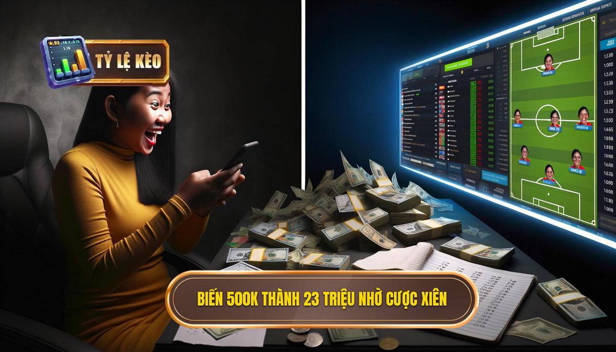 Cược Xiên Trong Bóng Đá: Chìa Khóa "Đổi Đời" Từ Vốn Nhỏ Cho Bettor Thông Minh 3 Case Study _Thực Chiến__ Biến 500K Thành Hơn 23 Triệu Nhờ Cược Xiên Thông Minh