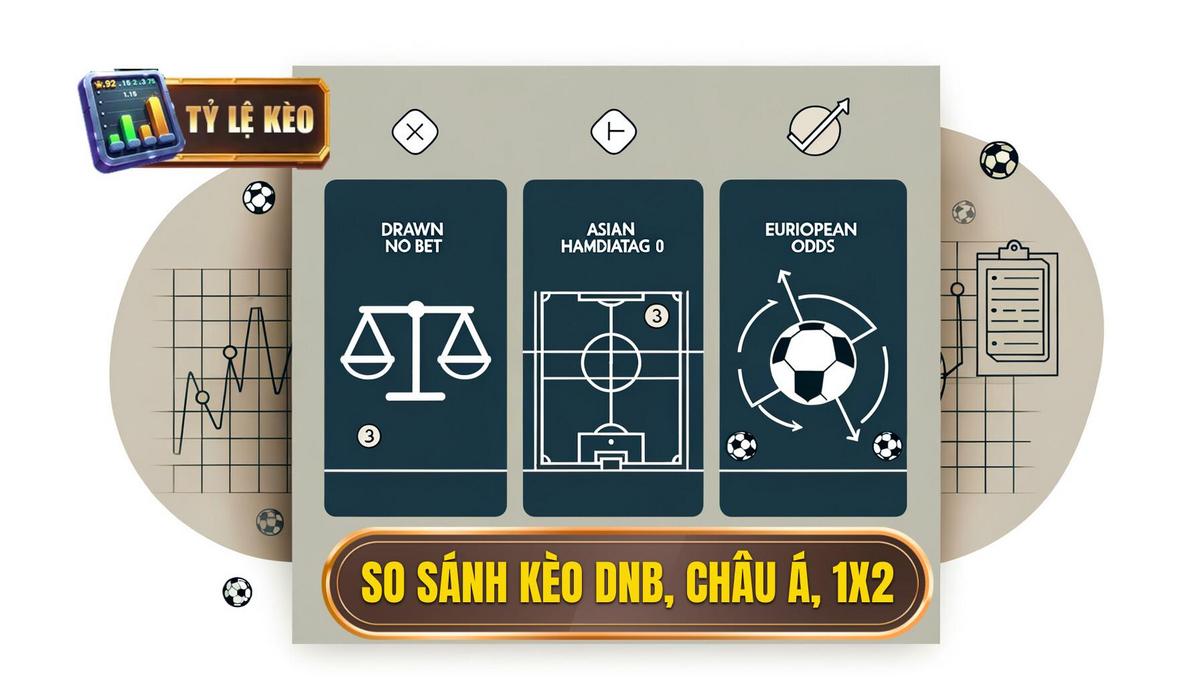 Kèo Draw No Bet là gì? Bí kíp bất bại từ chuyên gia Tỷ Lệ Kèo 3 So Sánh Kèo Draw No Bet với Kèo Châu Á (0) và Kèo Châu Âu (1X2)